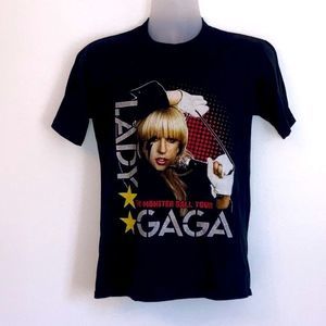 Vintage Single Stitch Jerzees Lady Gaga Monster Ball Tour 2010 T-Shirt Size M